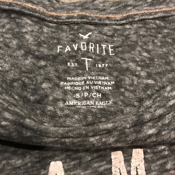 Heather Gray American Eagle Graphic T - Picture 4 of 4